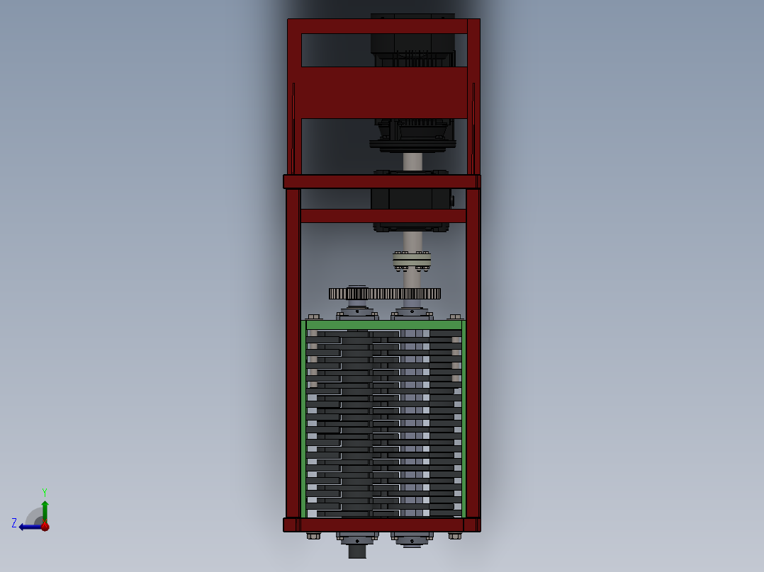 撕碎机sw16右视图