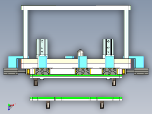 AAPB0-TRIM-笔记本CNC工装夹具三维模型CNC5-0427俯视缩略图