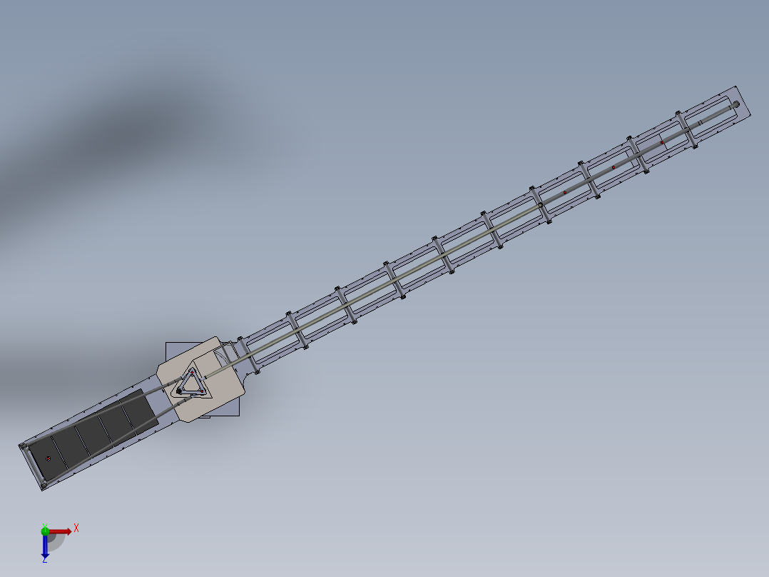 起重机吊车3D模型俯视图