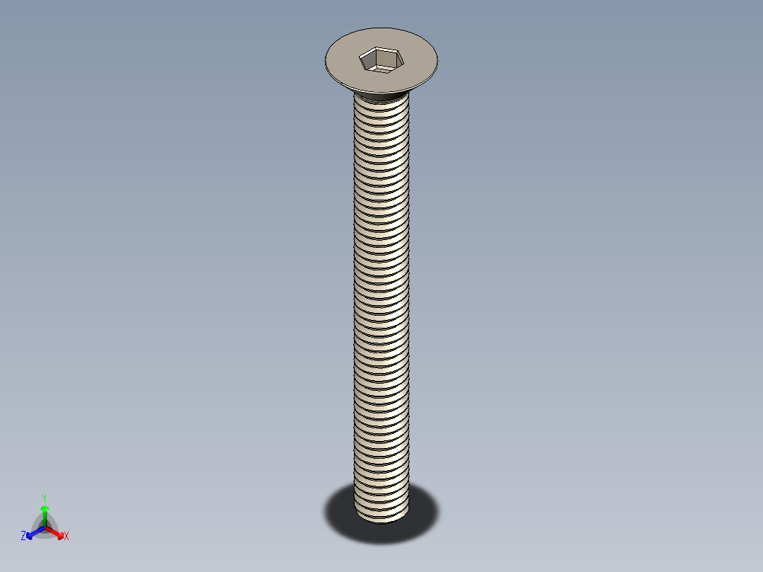 Screw_ISO_10642_M6x60_A2.STEP正等轴测图