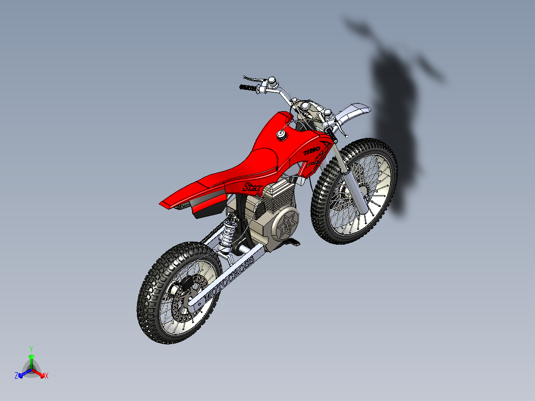 概念越野车无齿轮正等轴测图