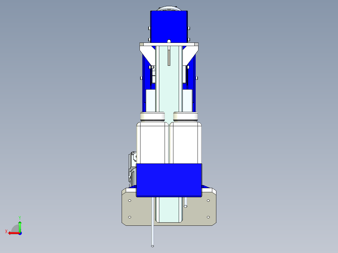 非标定制异形清枪器设计后视图