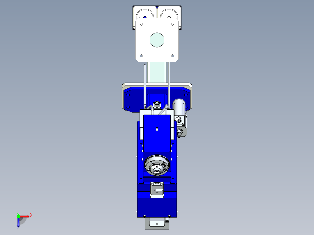 非标定制异形清枪器设计俯视图