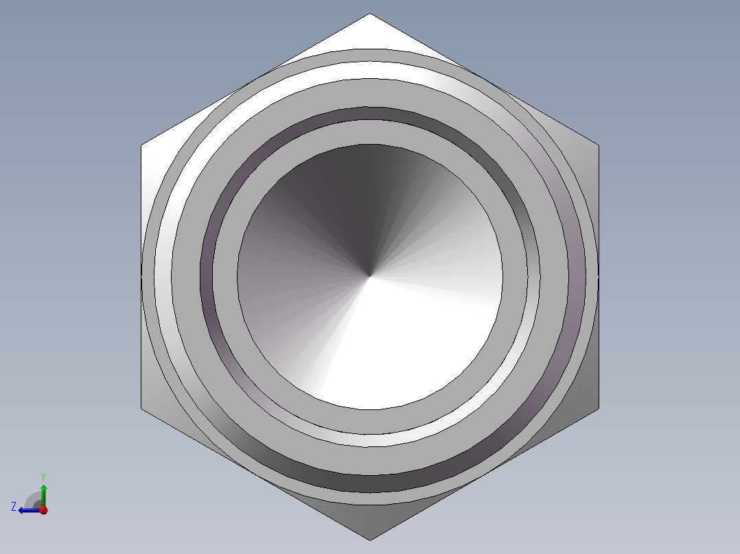 堵头 4C+4D 管端堵、4D-52右视图