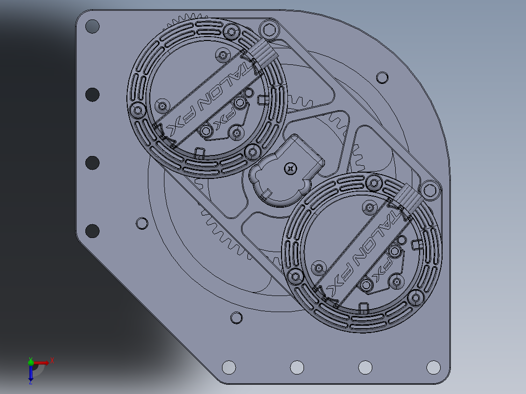 A3004272-自驱转向轮俯视图