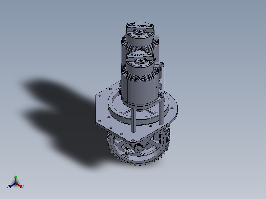 A3004272-自驱转向轮正等轴测图