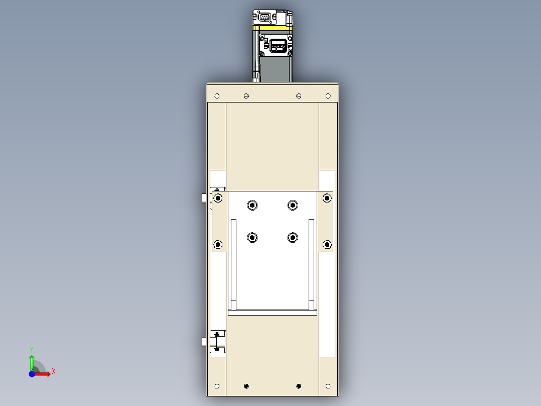 B3003499-线性滚珠丝杠执行器前视图