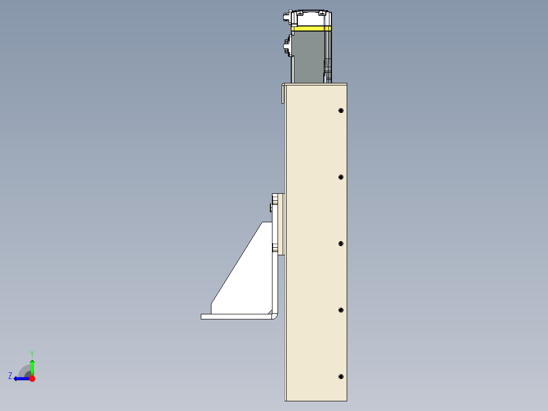 B3003499-线性滚珠丝杠执行器右视图