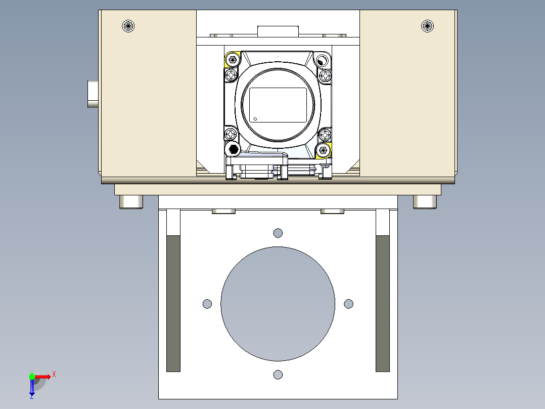 B3003499-线性滚珠丝杠执行器俯视图