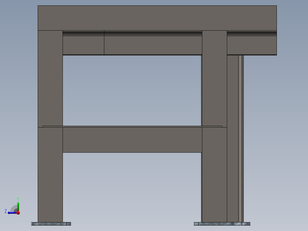 钢结构FPPM12C-PF10-P01Z右视图