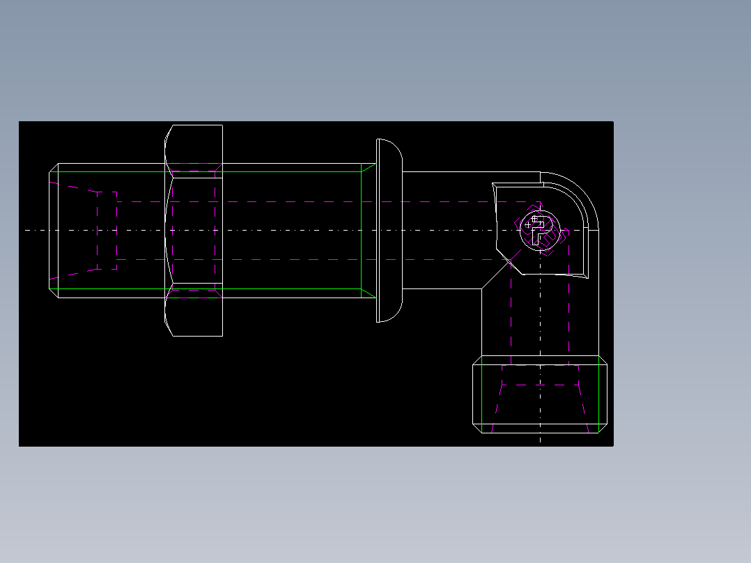 PARKER管接头EO Bulkhead elbow WSV08LOMDCF(16)_back