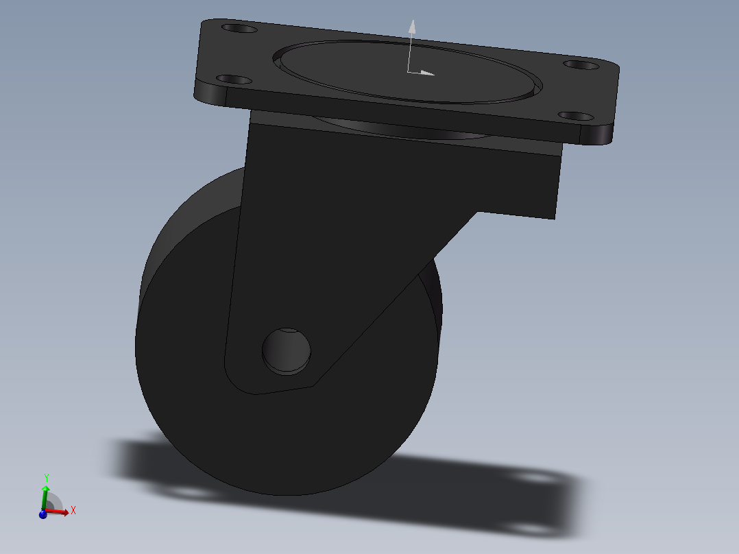 72系列3寸尼龙平顶活动脚轮