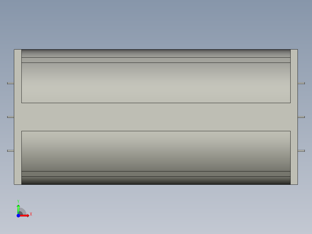 3管2400W加热器奥世朗前视图