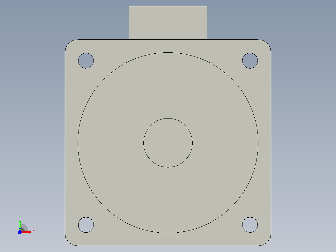 禾川750W电机前视图