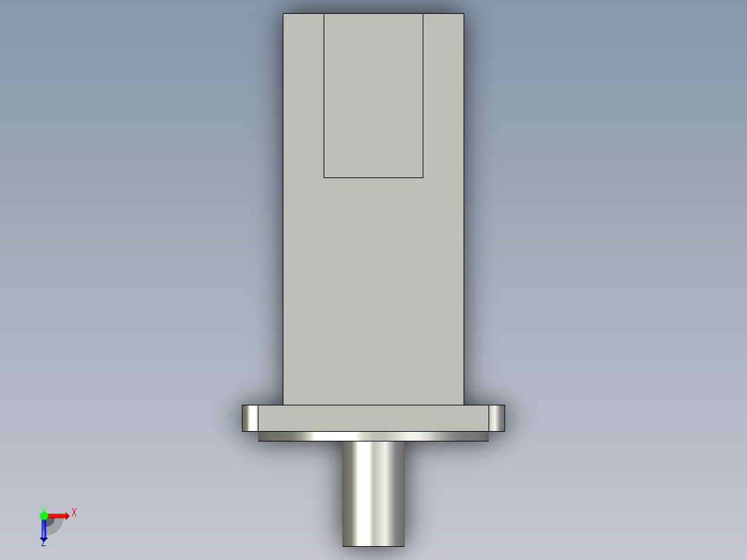 禾川750W电机俯视图
