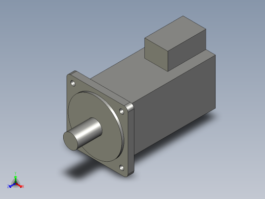 禾川750W电机正等轴测缩略图