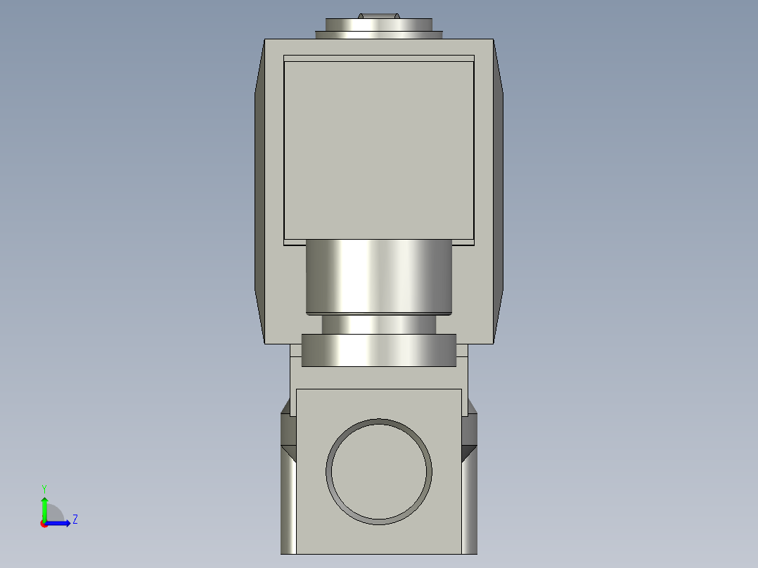 常闭两通两位电磁阀2WL05010E左视图
