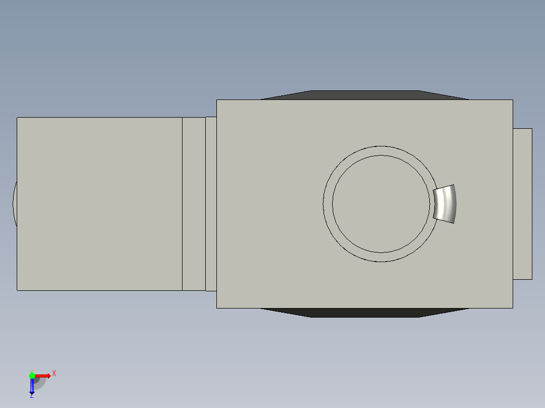 常闭两通两位电磁阀2WL05010E俯视图