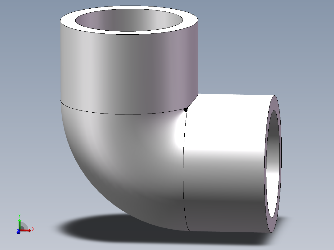 90_ELBOW_DN20_PN10_U-PVC主视图