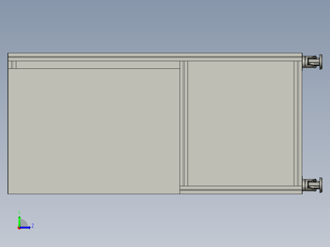 多载荷平衡移栽机左视图
