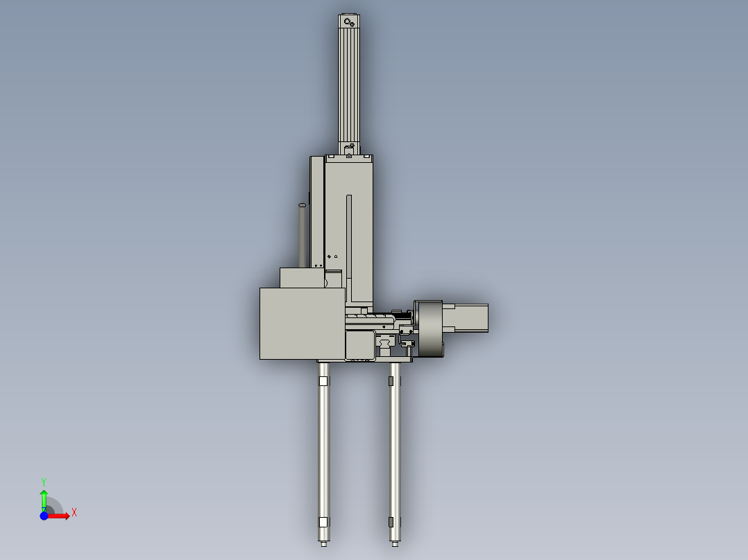 螺钉枪机构前视图