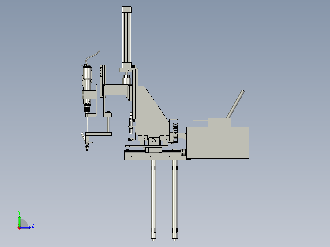 螺钉枪机构左视图