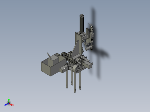 螺钉枪机构正等轴测缩略图