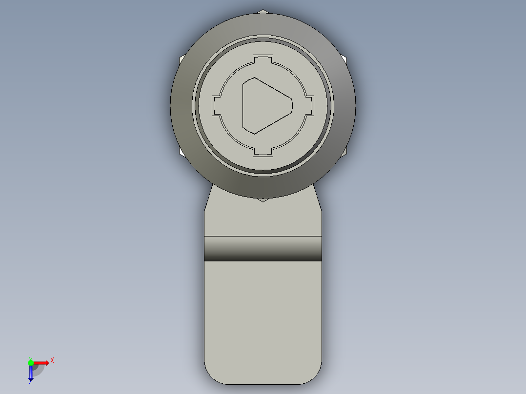 三角锁MS705-H28市购俯视图