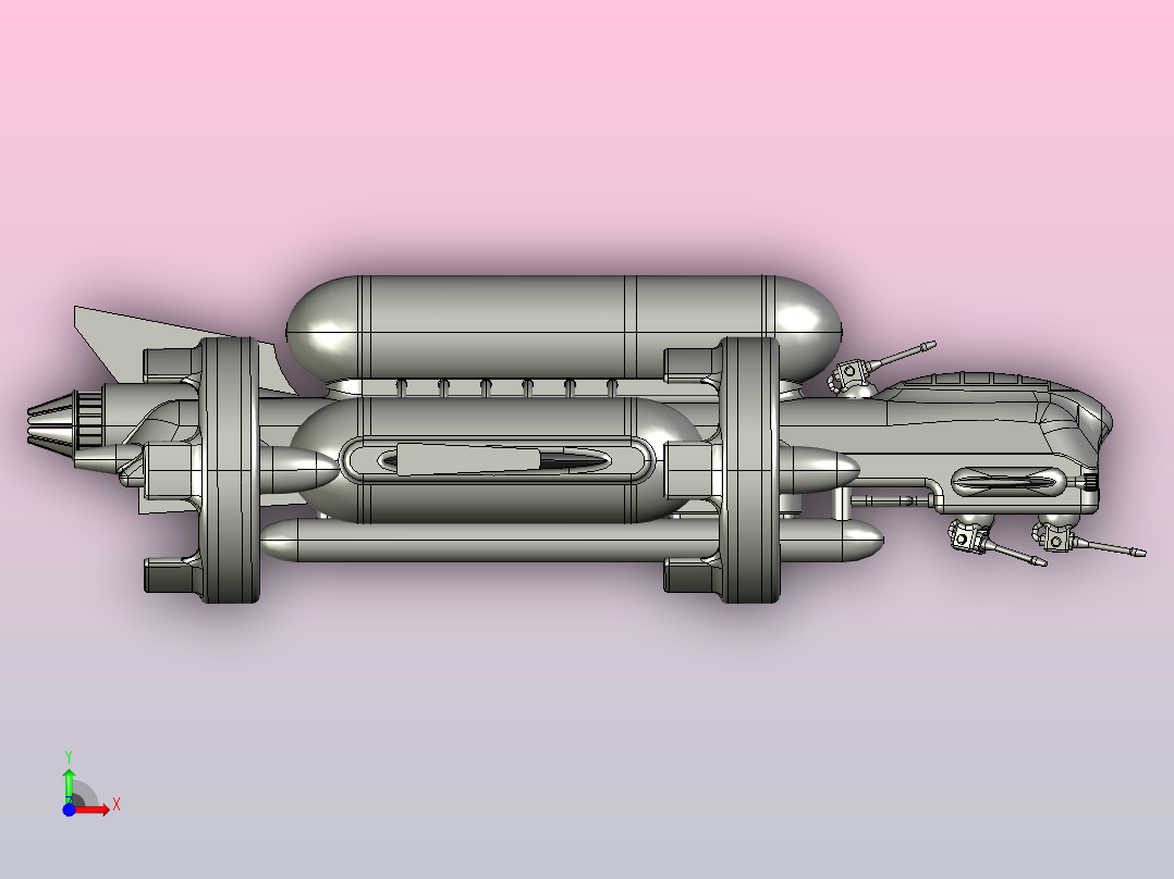 轨道城消防船前视图