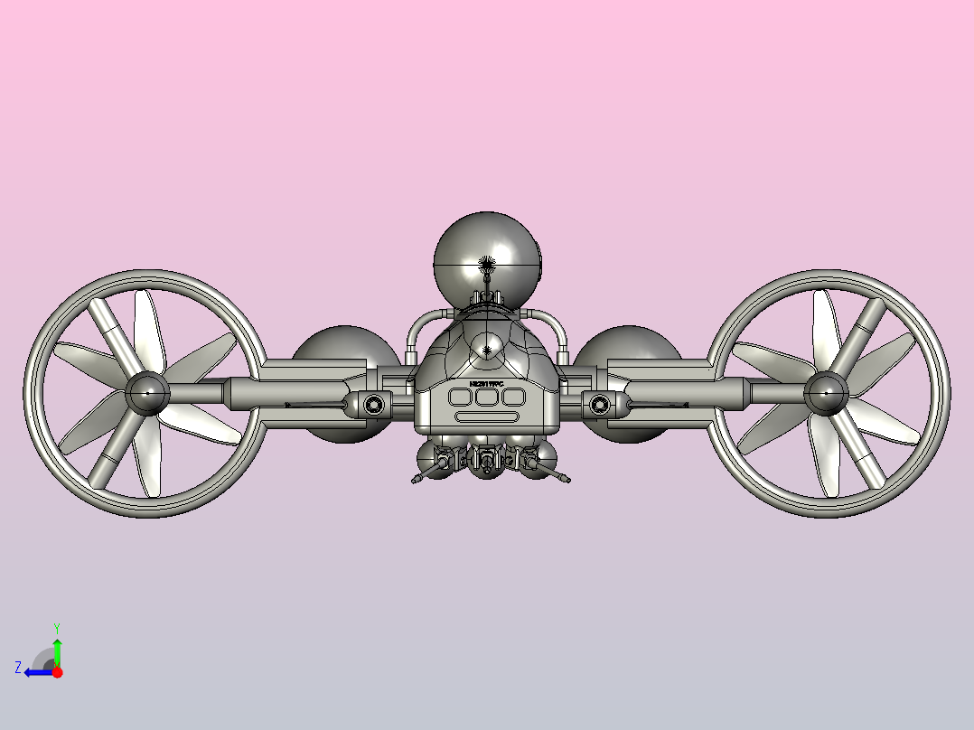 轨道城消防船右视图