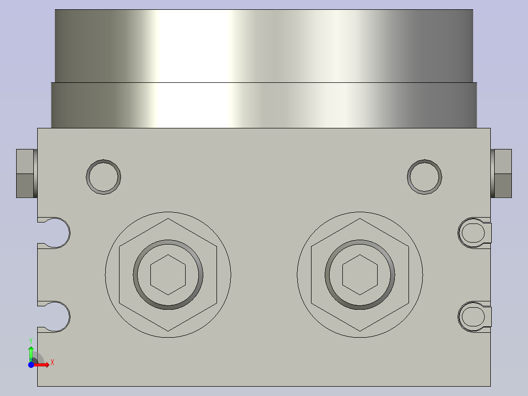 摆动气缸MSQB20A-M9NL前视图