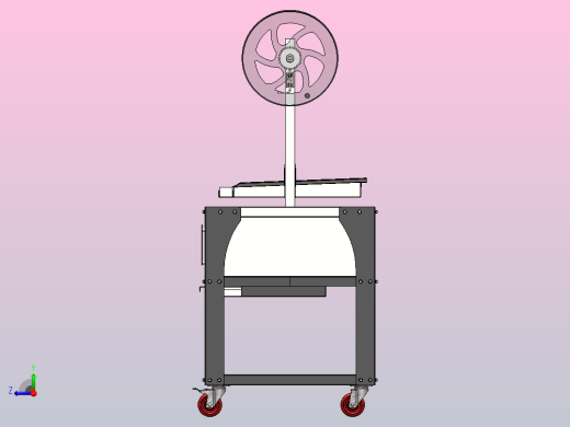 烧烤炉，带钢丝绳高度可调格栅右视缩略图