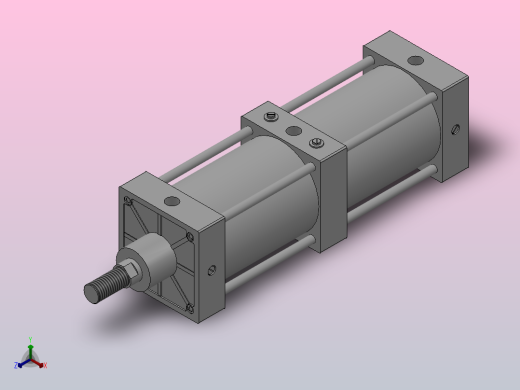 XQGAZN系列 普通型气液阻尼缸[XQGAZN-125×100]