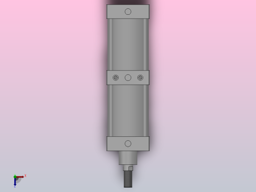 XQGAZN系列 普通型气液阻尼缸[XQGAZN-125×100]俯视缩略图