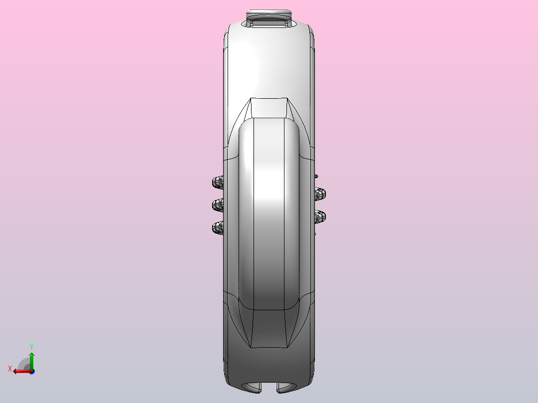 活动扳手后视图