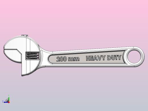 活动扳手右视缩略图