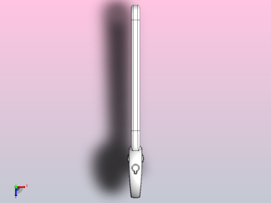 活动扳手俯视图