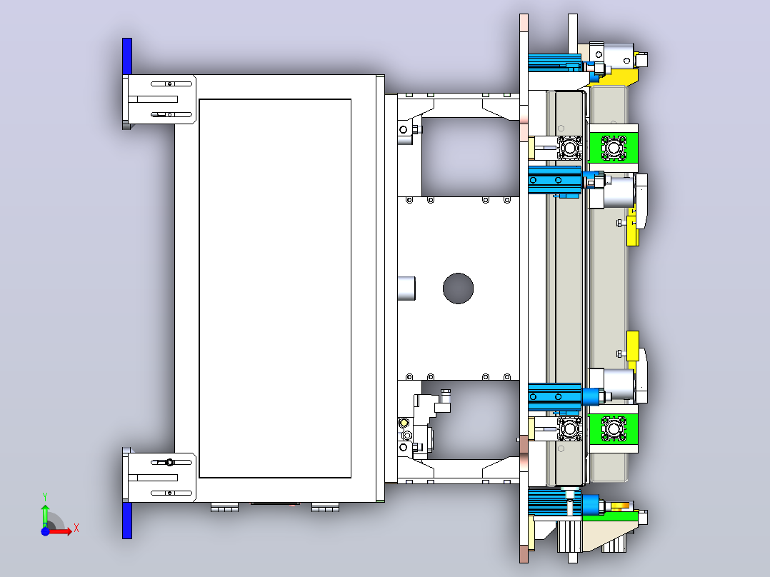 下框架焊接治具3D数模图纸+x_t格式前视图