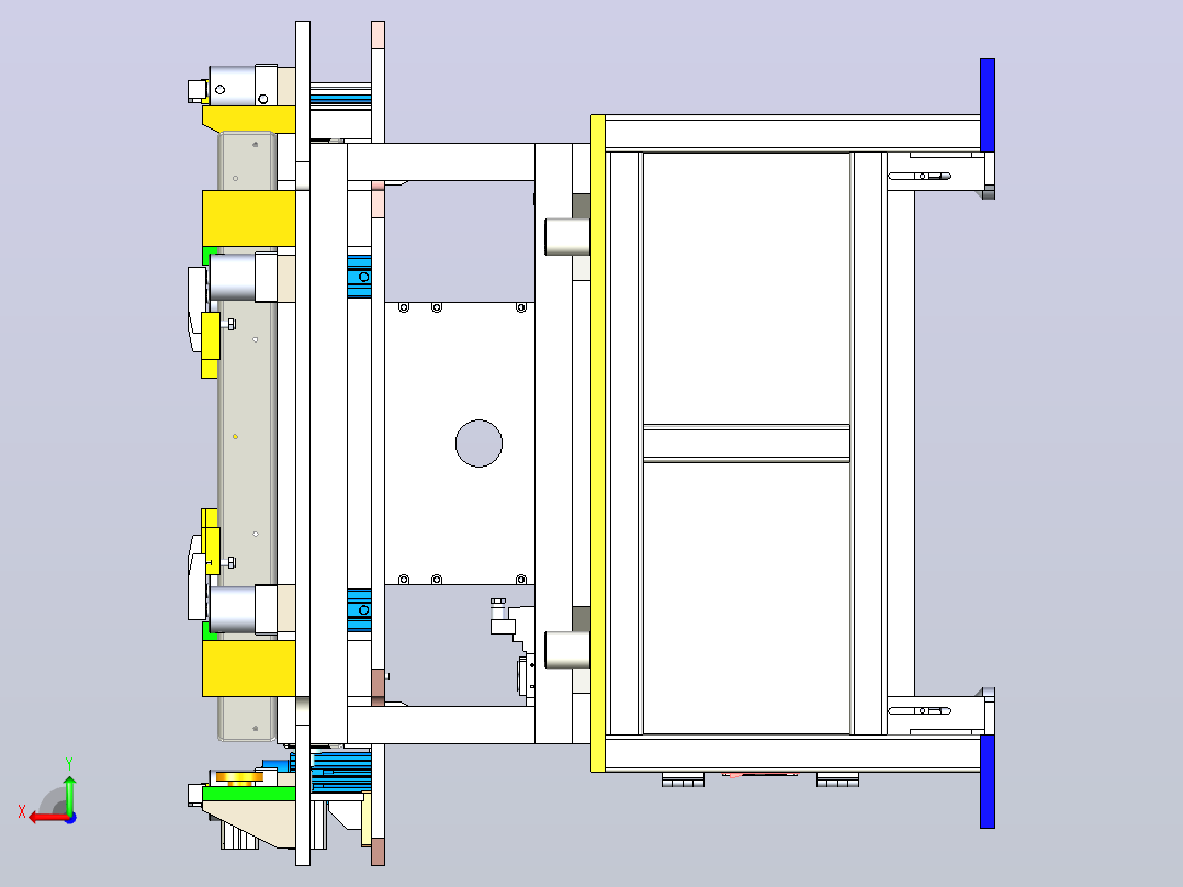 下框架焊接治具3D数模图纸+x_t格式后视图