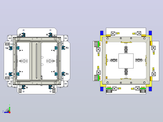 下框架焊接治具3D数模图纸+x_t格式右视缩略图