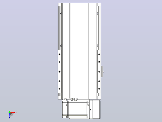 皮带直线轴半封闭可选导轨TPA-HNB-202D-140-L100-RU-C-P75-N3俯视缩略图