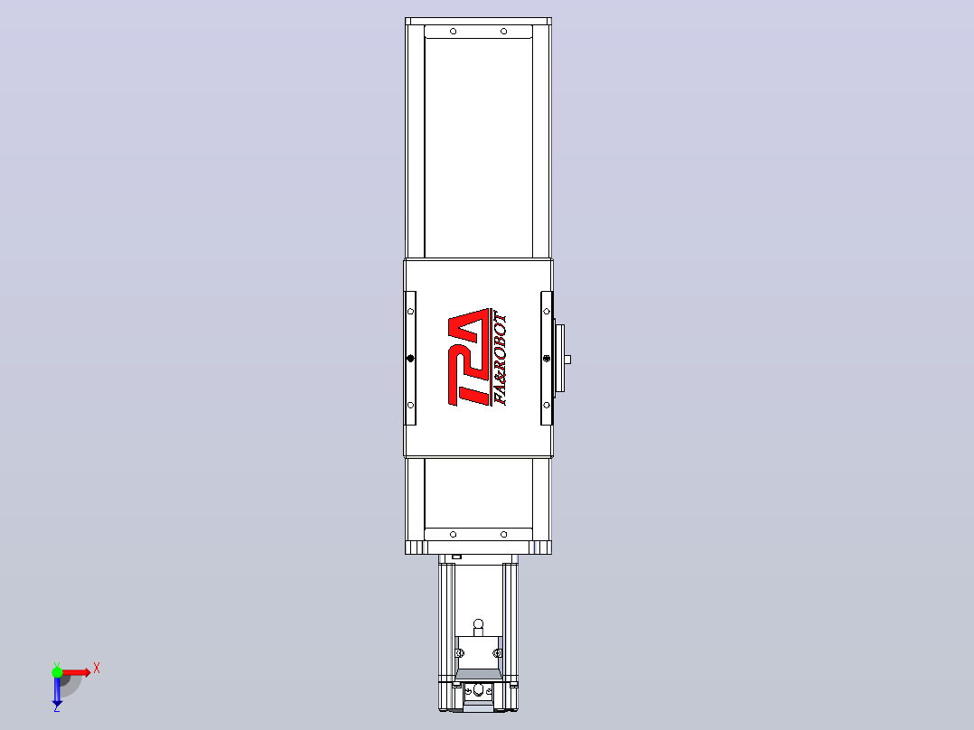 滚珠丝杠直线轴带导轨全封闭TPA-HCR-110D-1610C-L150-M-Y-P40-N3俯视图