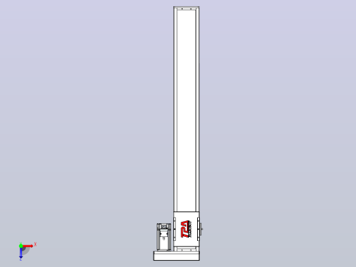 滚珠丝杠直线轴带导轨全封闭TPA-HCR-110D-1610C-L850-ML-C-P40-N3俯视缩略图