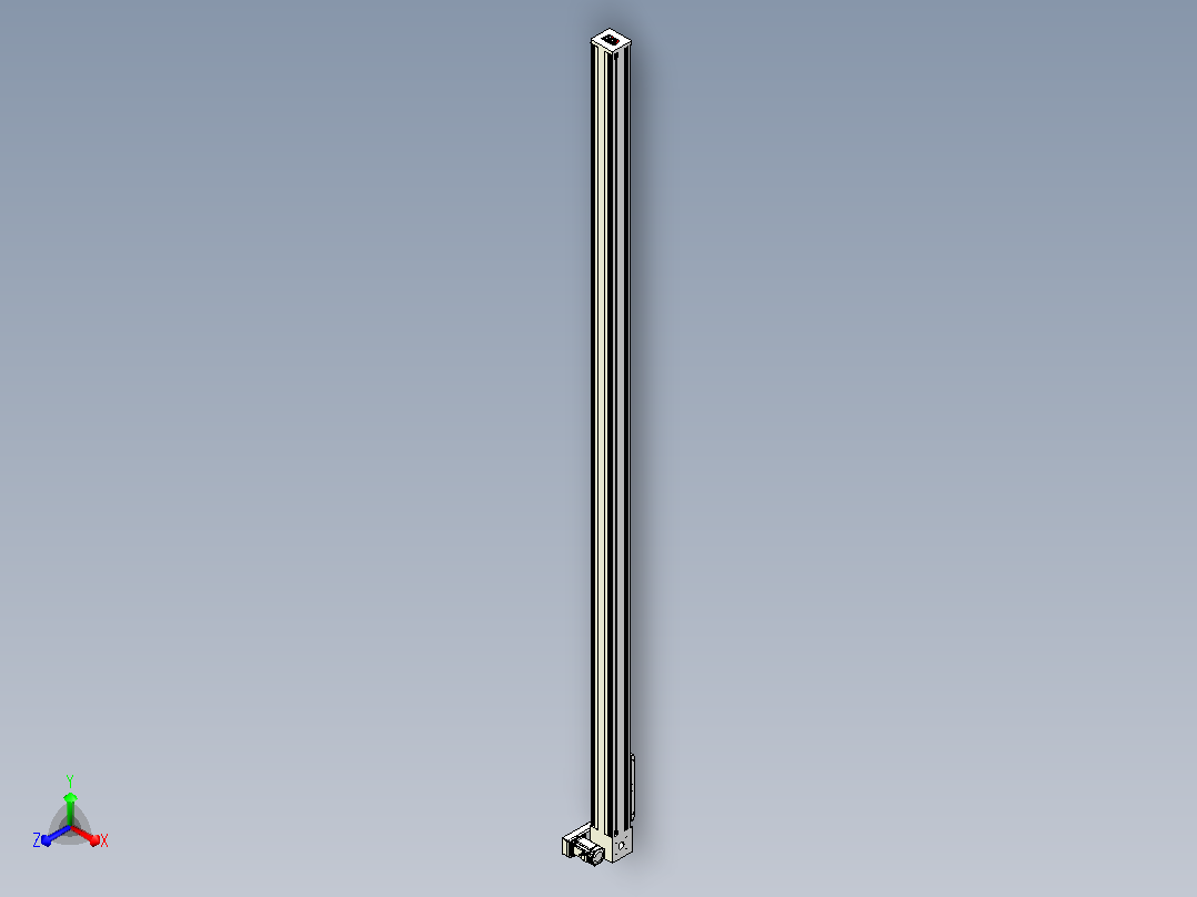 伺服电机集成皮带传动直线执行器TPA-OCB-140-256-L3750-RP-P75-N3主视图