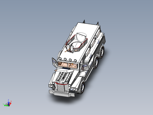 Military APC Gasha装甲车主视缩略图