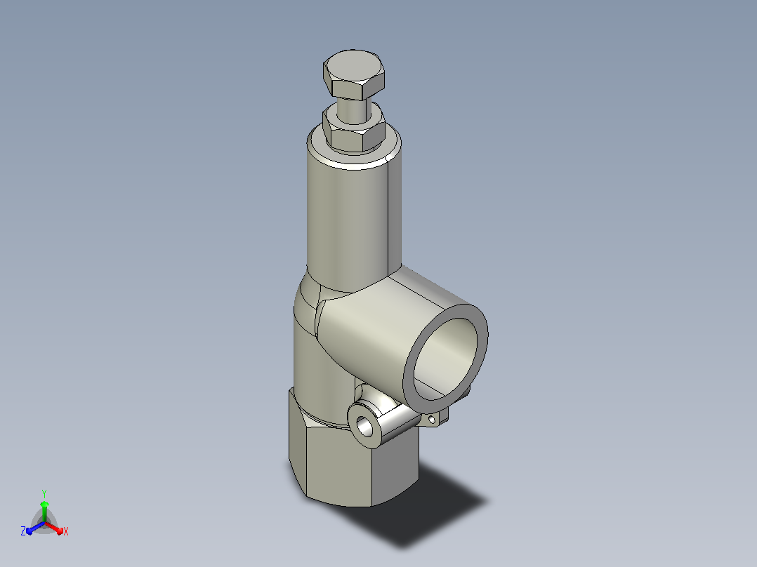 HAWE MVS 53 C 型泄压阀正等轴测图