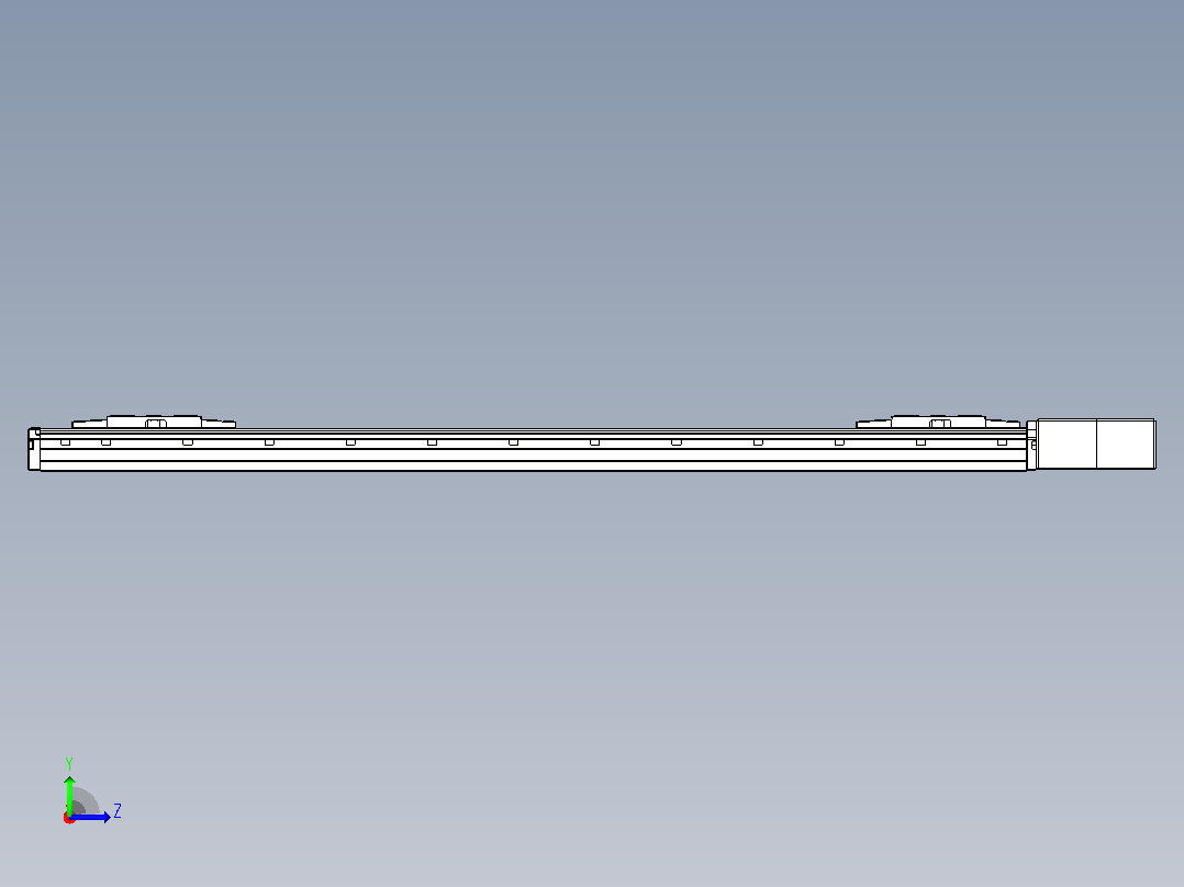 皮带直线轴双滑块型TPA-GCBS-120-P70-L375-QL-M20-N3左视图