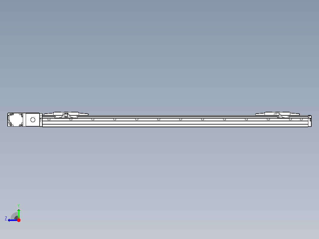 皮带直线轴双滑块型TPA-GCBS-120-P70-L375-QL-M20-N3右视图