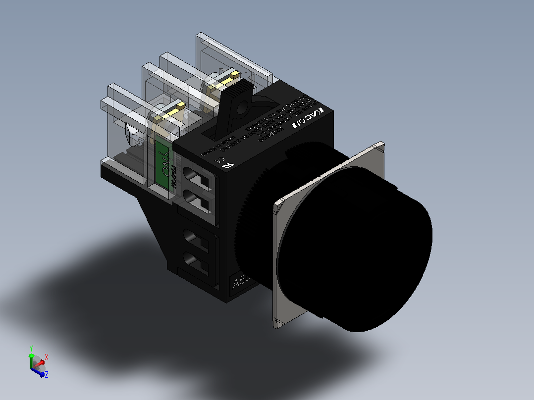 K22-14R RF 220 vac(22指示灯)主视图