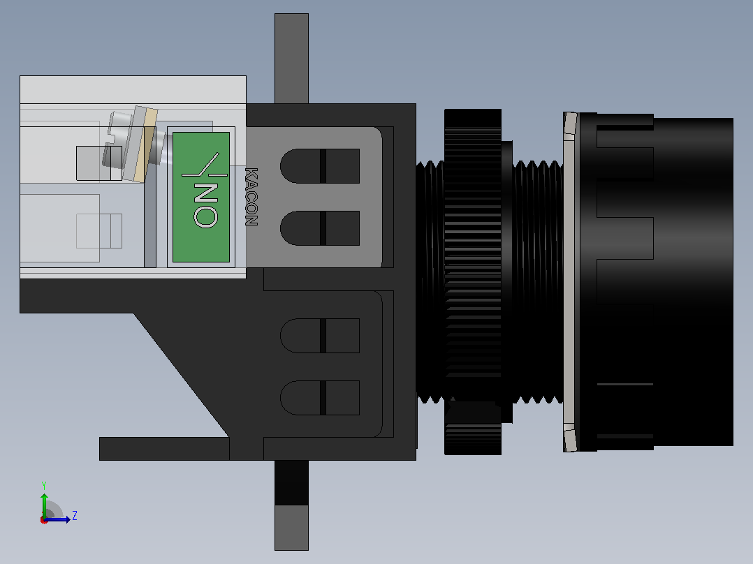 K22-14R RF 220 vac(22指示灯)左视图
